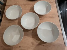 Friesland Jeverland weiß 5 x Müsli Schale Bol  Ø 15 cm sehr gut