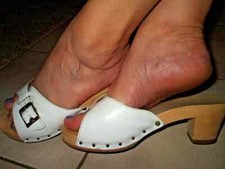 Berkemann Peggy Holz Klepper Zoccoli Holz Pantoletten Sandaletten Clogs Mules 39