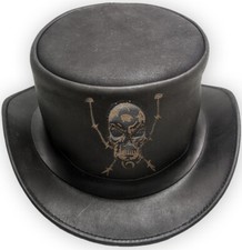 Leder Zylinder Biker Skull
