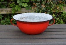 Vintage alte Emaille Topf