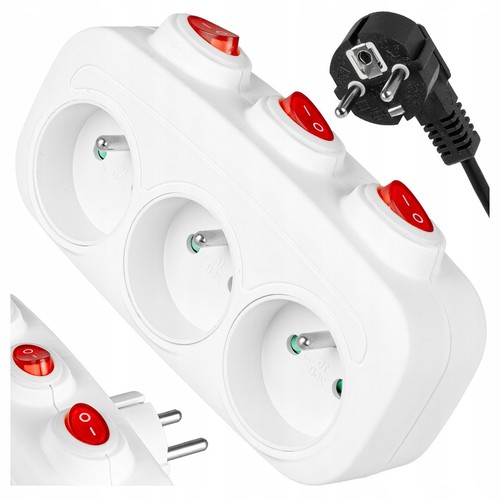 Steckdose fach vayox - steckdose, 3-fach