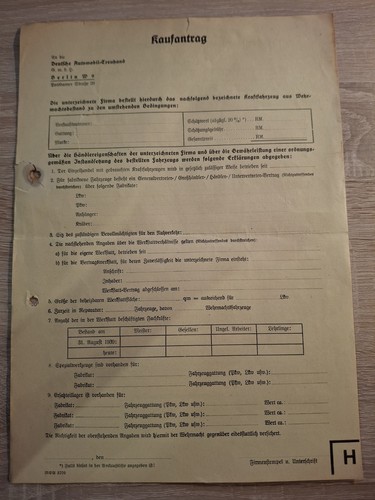 Kaufantrag 1943