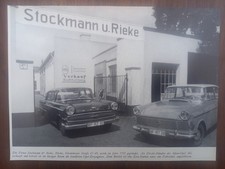 Rheine, Firma Stockmann & Rieke, Opel Kapitän, Rekord P2, Abbildung, 1962