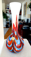 Große glas vase opaline - vase,
