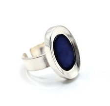Vintage Designer Franz Scheurle Ring Lapislazuli 925 Silber Art.-Nr:1900