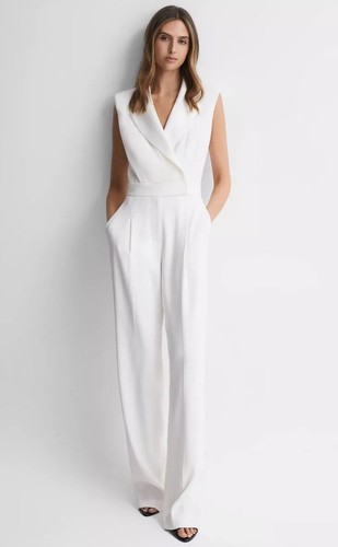 Reiss saskia satin jumpsuit - saskia,