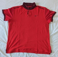Nike Polo Shirt - Roger Federer - rot - XXL (wie neu)