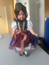 Vintage Puppe Mädchen brünett Länge 20 cm