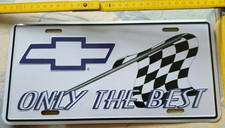 Blech Schild Werbung Only THE Best Auto Werbung sehr gut D. ca. 30,5 X 15,5 cm!