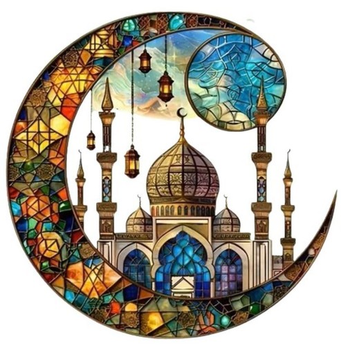 Wandbild fensterbild mond - fensterbild,