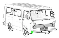 Reparaturblech - Eckstück vorne rechts für VW 31/35 LT
