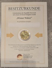 DGG ,,Wiener Walzer" Münze In