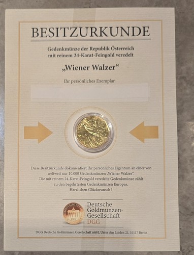 Dgg wiener walzer münze - münze, in