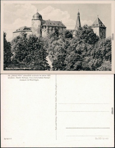 Ansichtskarte mylau burg - mylau,