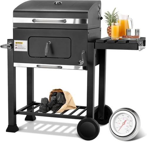 Holzkohlegrill schwarz - xl,