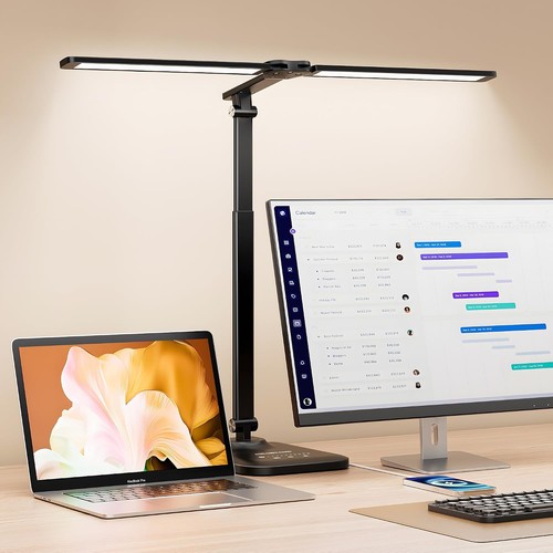 Doppelkopf schreibtischlampe - doppelkopf,