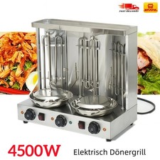 4500W Dönergrill Elektrisch Spießgrill Hähnchengrill Gyrosgrill Drehgrill Döner