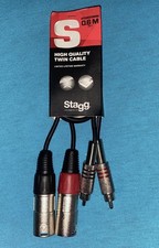 Stagg Audiokabel 2x XLR Male