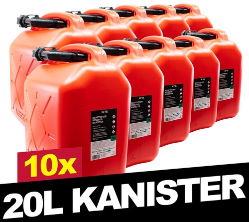 10x 20l benzinkanister - 20l,