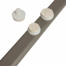 Filzgleiter weiß Pin 10 mm