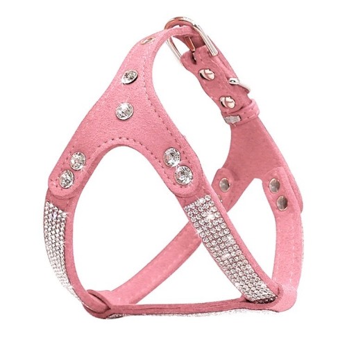 Hundegeschirr strass leder - strass,