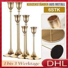 kerzenständer Metall Gold 6er