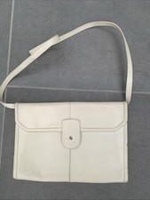 Damen Handtasche Clutch  60er 70er Vintage Leder abnehmbare Träger