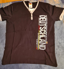 Deutschland Shirt 100% Baumwolle Cotton Gr. XL  Herren in Schwarz rot Gold gut !