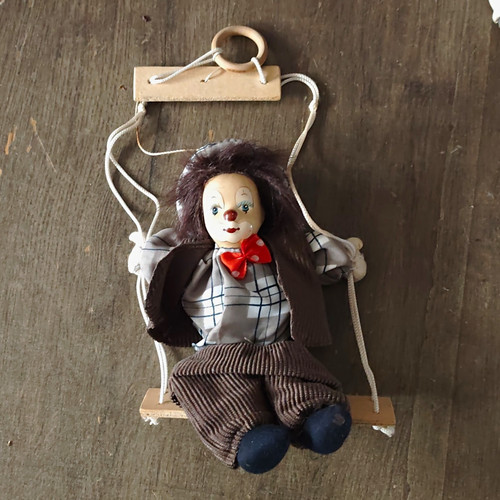 Clown marionette stoffpuppe - clown-marionette,