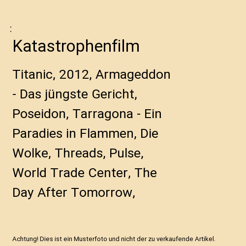 Katastrophenfilm titanic - katastrophenfilm:,