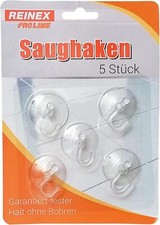 5 SAUGHAKEN Ø3cm Haken mit Saugnapf Fenster Fliese Saugnapfhaken Hantuchhaken 30