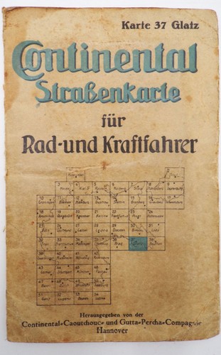 Alte continental straßenkarte - alte,