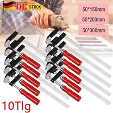 10 Set Profi Schraubknecht 150/200/300mm x 50mm Schraubzwinge Zwinge Temperguß