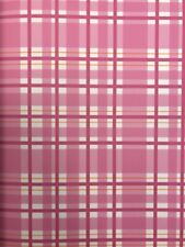 Little Star Luxus Tapete LS10404 Dekor Kariert Rosa Weiß Pink stylisch