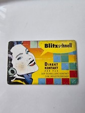 Telefonkarte Blitz schnell