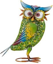 Eule Metall Bunt 34,5cm hoch