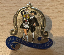 Ansteck-Pin der Lyskircher Junge , Goldene Hellige