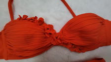 heine Bikini orange Blüten Blumen romantisch Gr. 36 c NEU