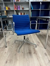 Vitra - Ea 107 - Alu Chair / Konferenzstuhl - Hopsak - Blau - A803