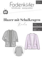 Schnittmuster "Fadenkäfer" Blazer mit Schalkragen Kinder