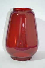 ROT Glas Petroleumlampe