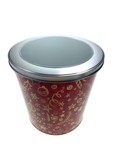 Gebäckdose "Weihnachten" - 20 cm rund, mit Sichtfenster