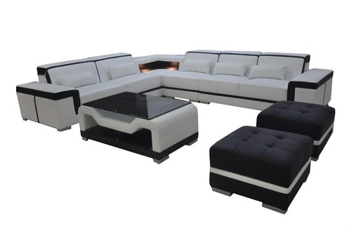 Leder sofa mit usb polster - mit,