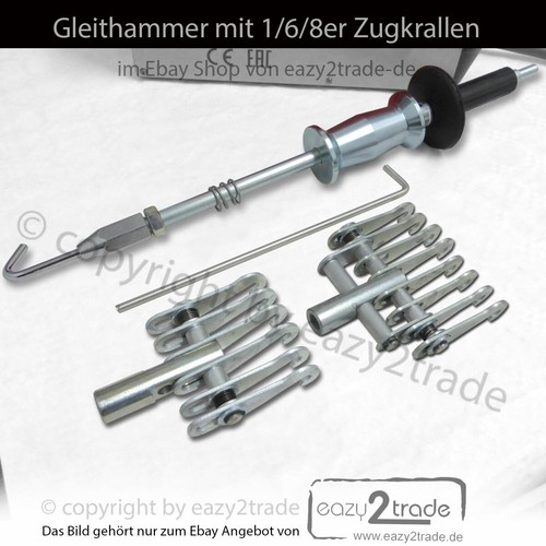 Gleit zug hammer - +, zugkralle