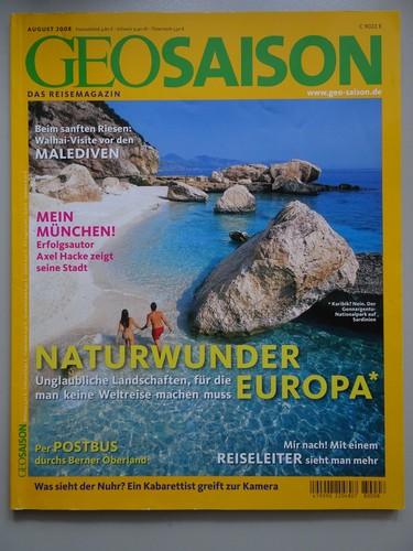 Geo saison 2008 - geo, 08/2008