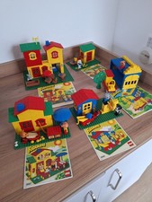 LEGO Fabuland Sammlung Konvolut Sets 3667, 3654, 3672, 3666, 338 mit Anleitungen