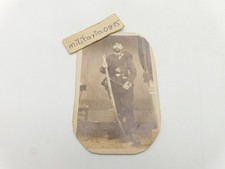 Top CDV Portrait 1870 Alter Kämpfer  1866 Kämpfer Gewehr Uniform Preussen F2