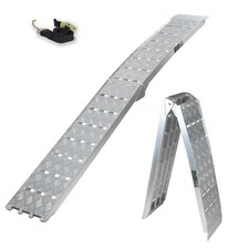 Alu Auffahrrampe Heavy Duty 680 kg klappbar 228 cm Rampe Verladeschiene Motorrad