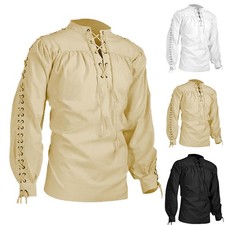 Herren Mittelalter Gothic Hemd