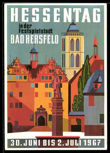 Ansichtskarte bad hersfeld - bad,